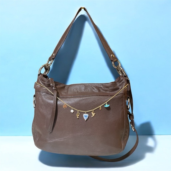 Coach Chocolate 🍫 Brown Leather Zoe Hobo Shoulder Bag